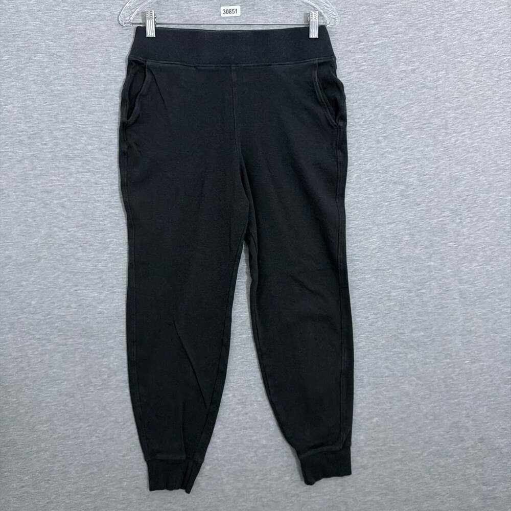 Pact Women's Medium Black Organic Cotton Sweatpants With Pockets